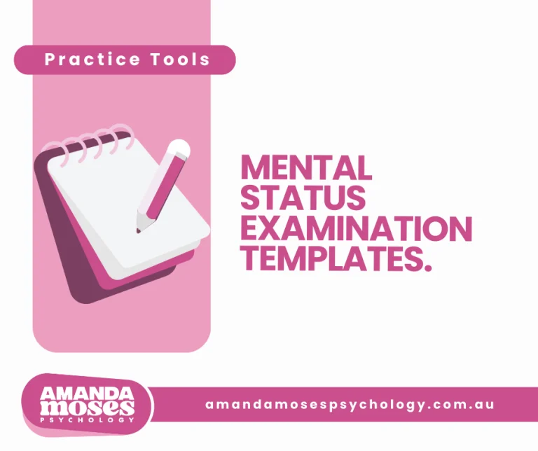 Mental Status Examination Templates
