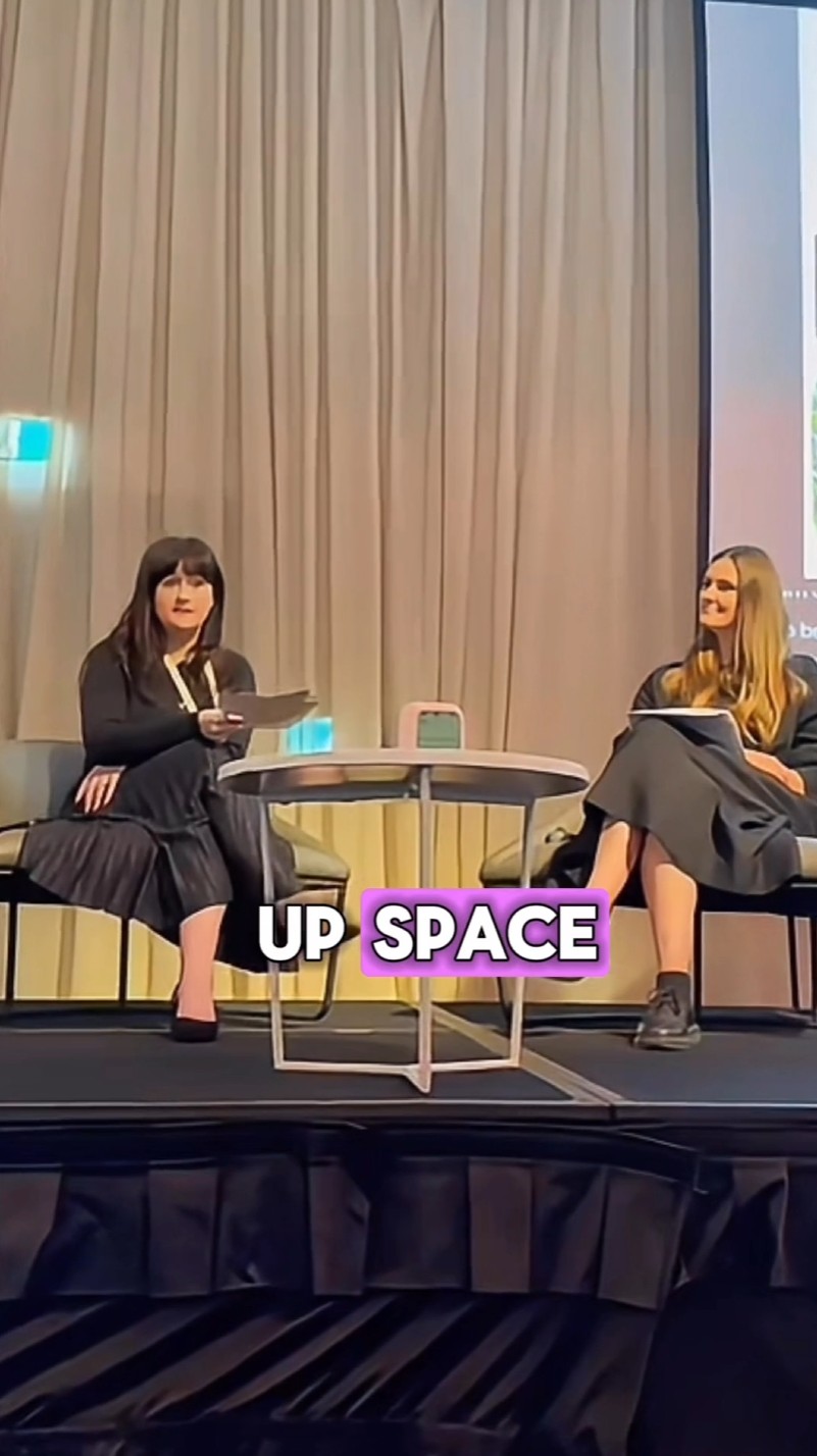 Amanda Moses speaking at a conference