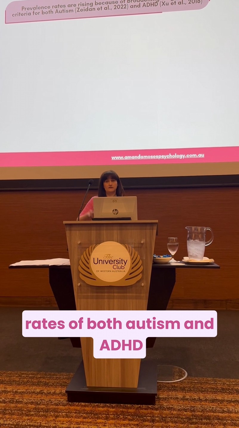 Amanda Moses speaking at a conference