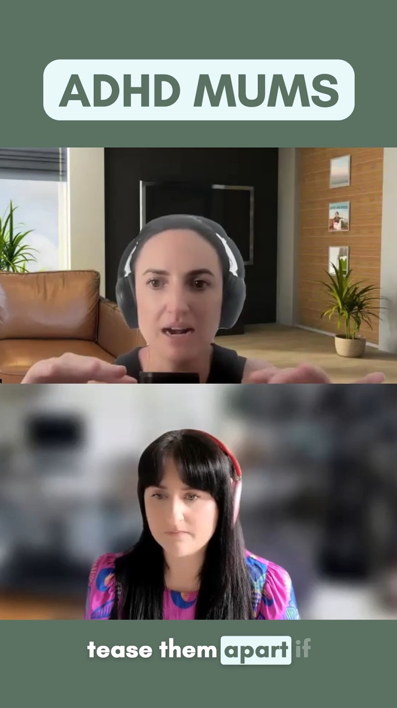 Amanda Moses being interviewed on the ADHD Mums Podcast