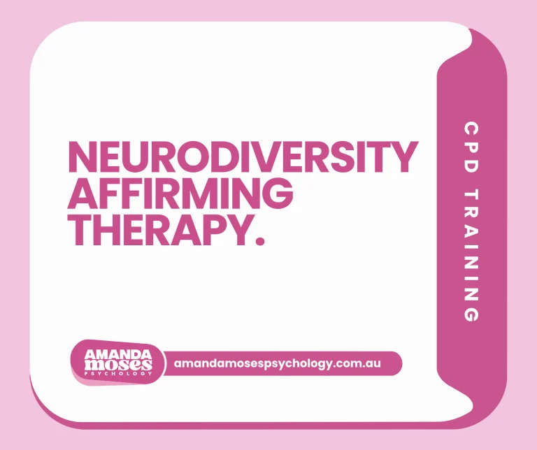 Neurodiversity affirming therapy