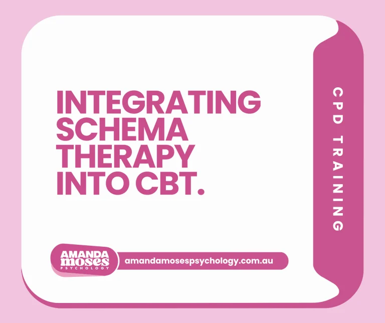 Integrating schema therapy into CBT