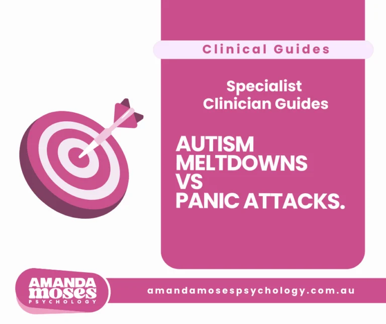 autism meltdowns vs panic attacks